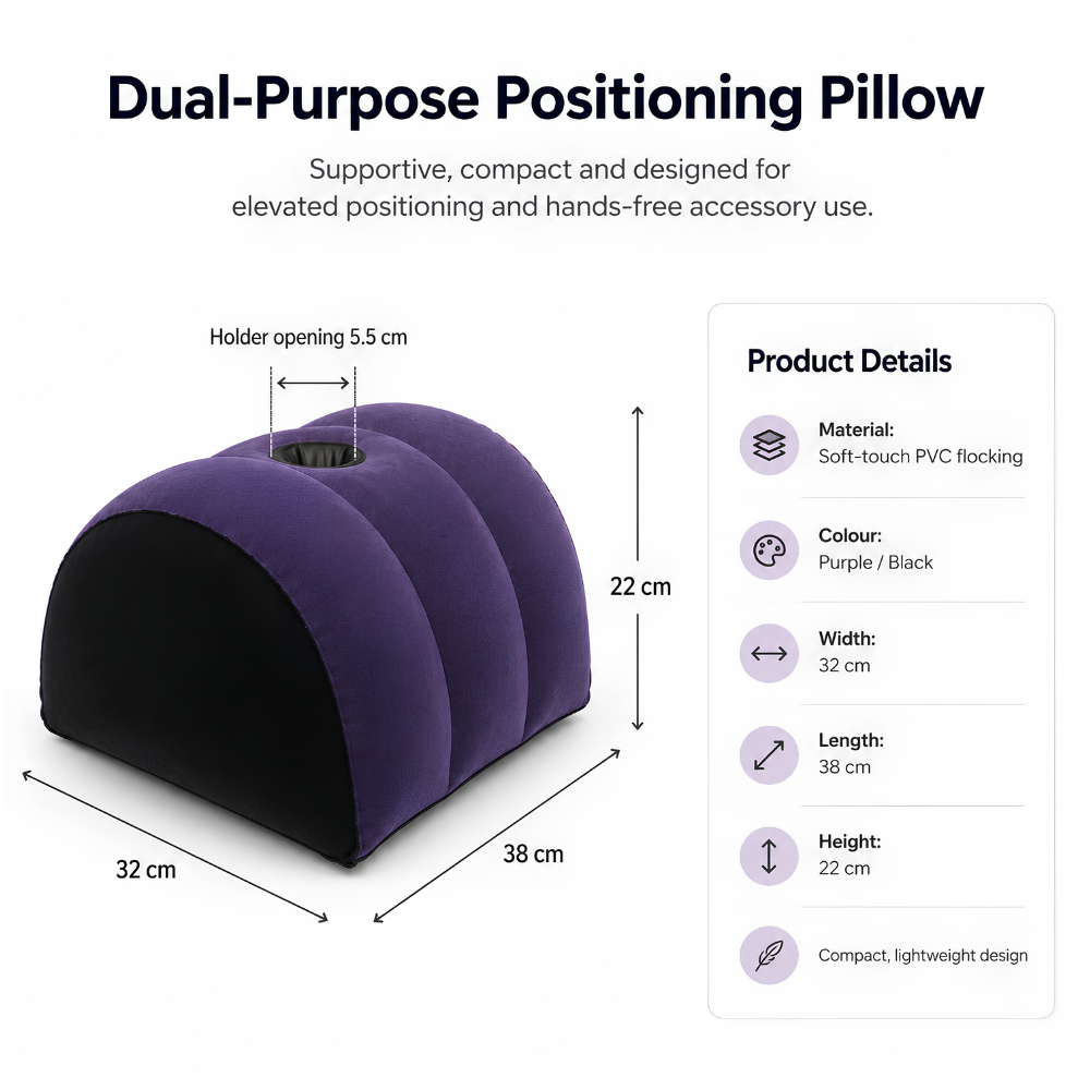 Inflatable Sex Positioning Pillow Half Dome with Toy Holder