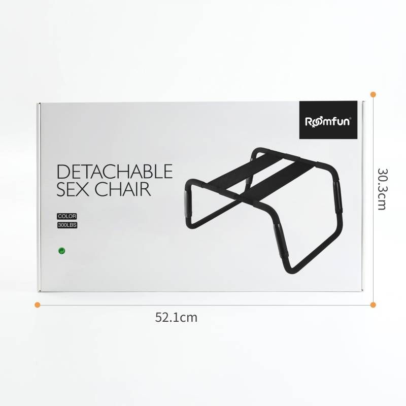 Adjustable height sex chair in Black – detail view