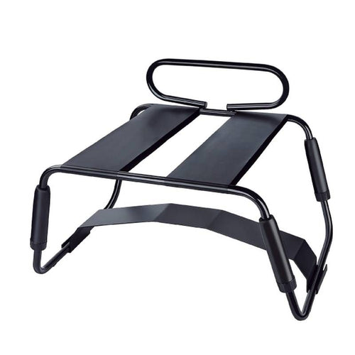 Adjustable Sex Chair with Handle and Arch Bridge in Black