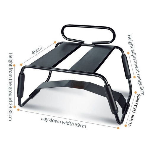 Adjustable Sex Chair with Handle and Arch Bridge in Black – alternate view
