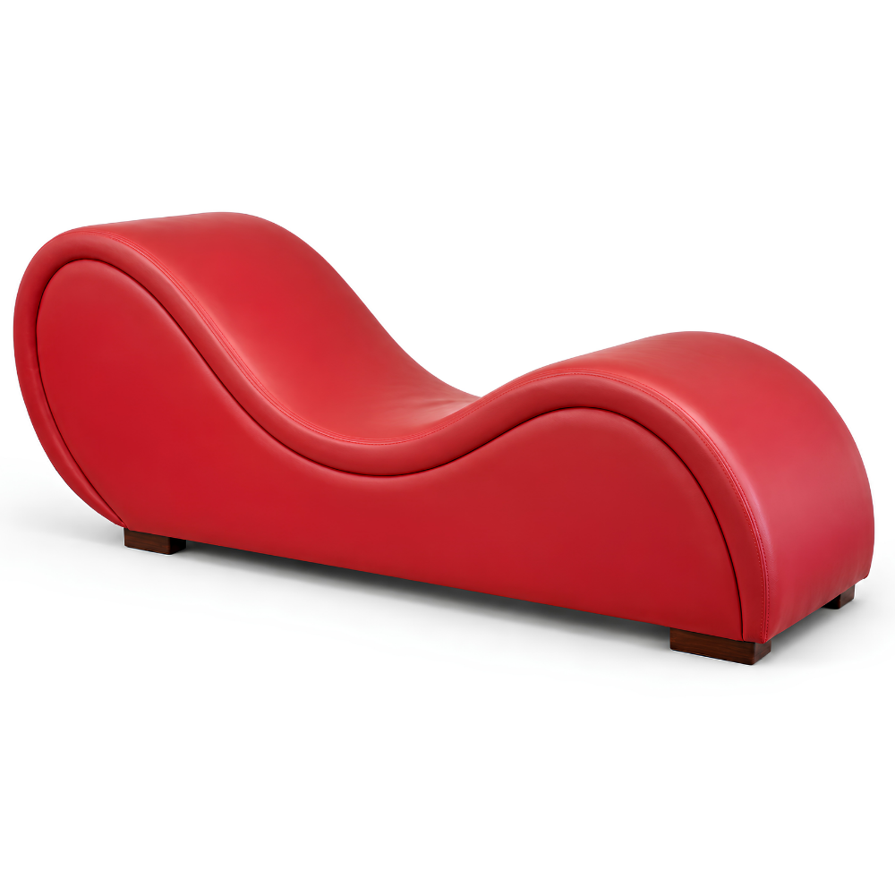 Mebon Chaise Love Lounge in Red – additional angle