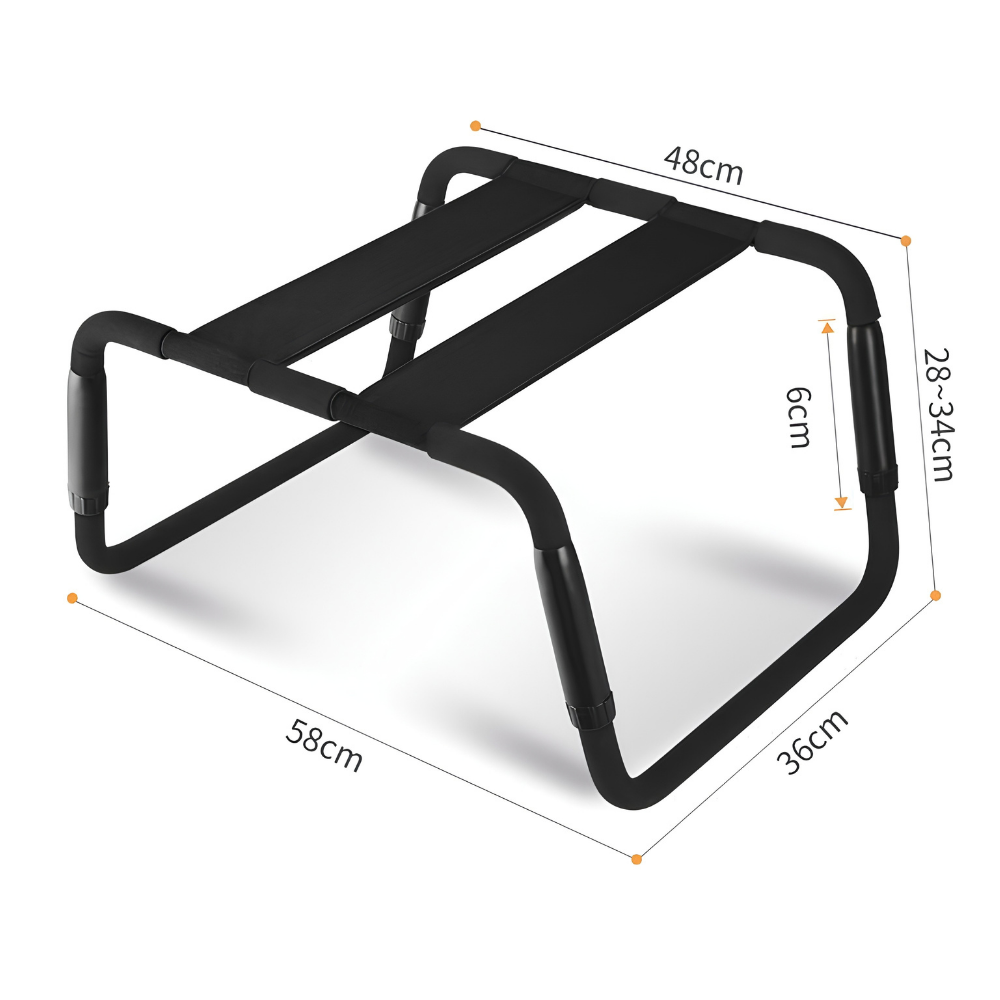 Adjustable Sex Chair Black