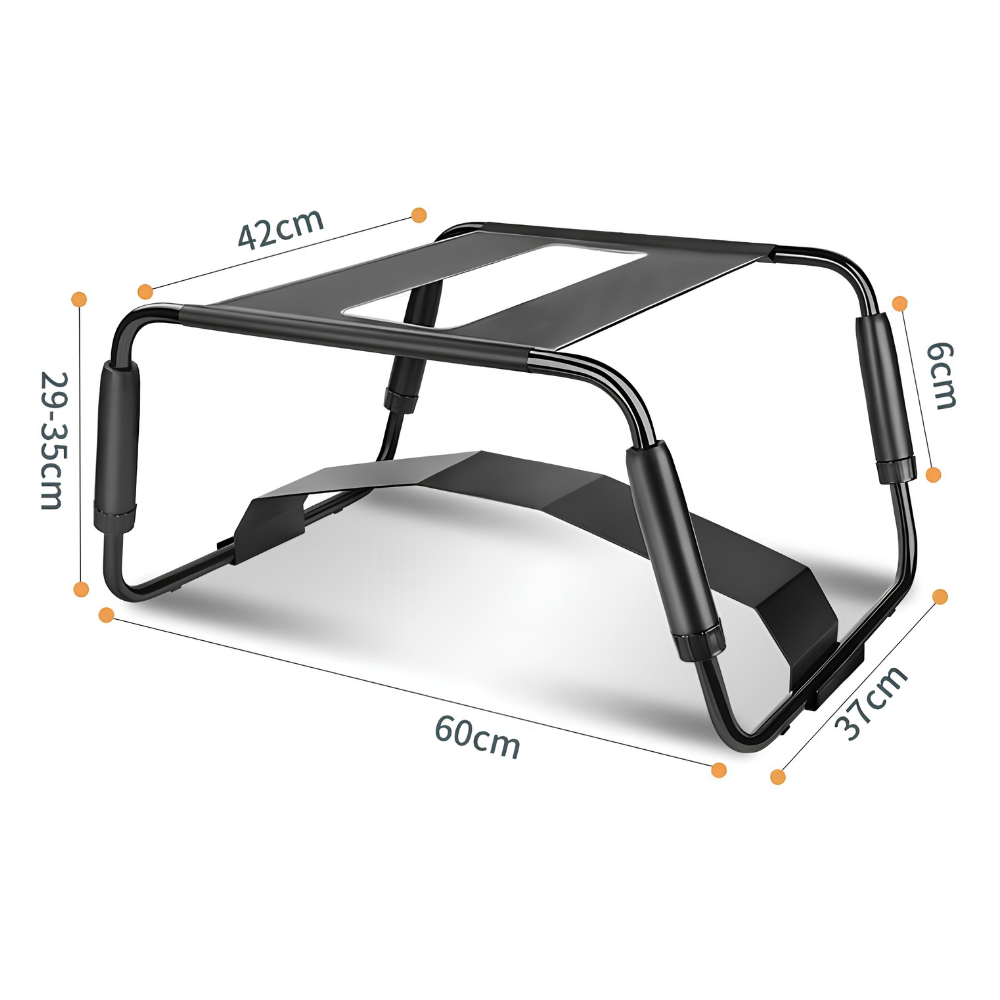 Adjustable Sex Chair with Arch Bridge Black