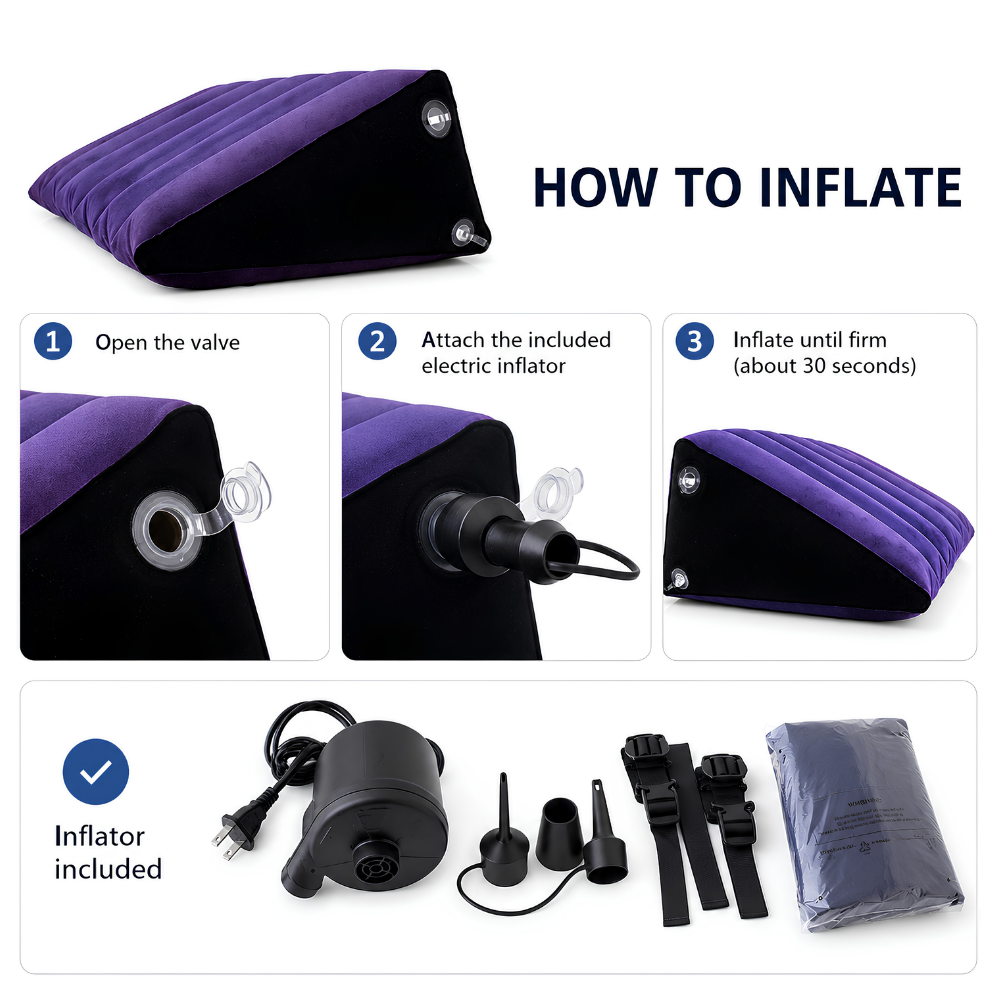 Large Inflatable Sex Positioning Pillow Wedge