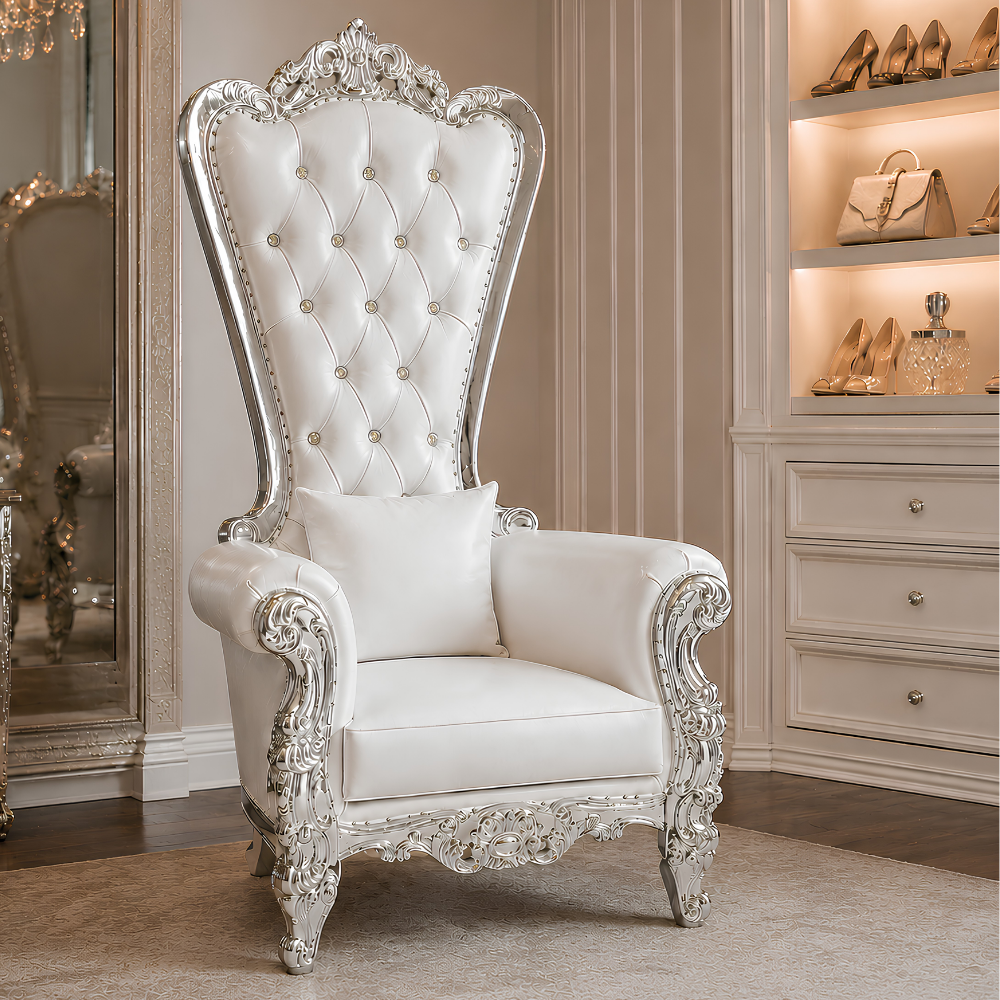 Domina Throne Chair – styled photography setup
